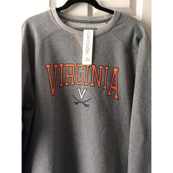 NWT, University Of Virginia Cavaliers, Size 2XL, Men’s Sweatshirt, Camp David - Picture 2 of 8